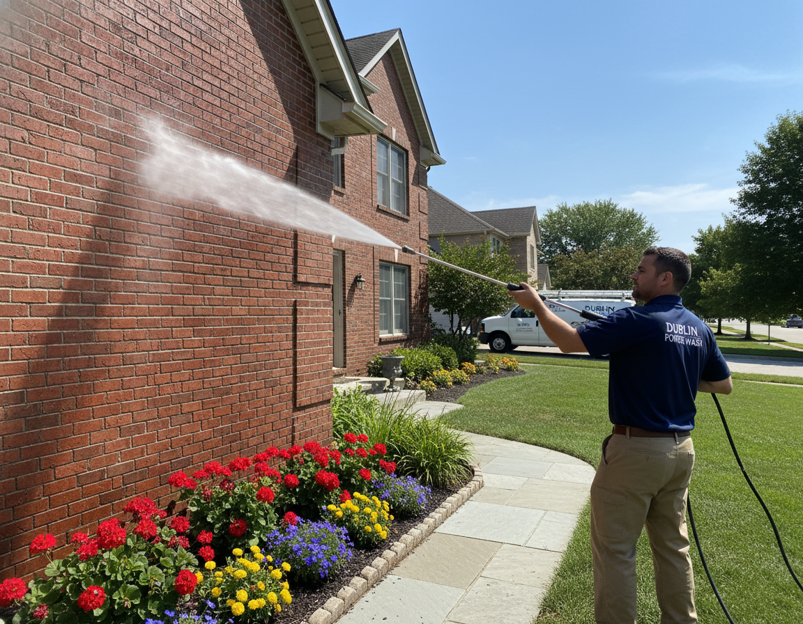 home pressure washing in Westerville, OH